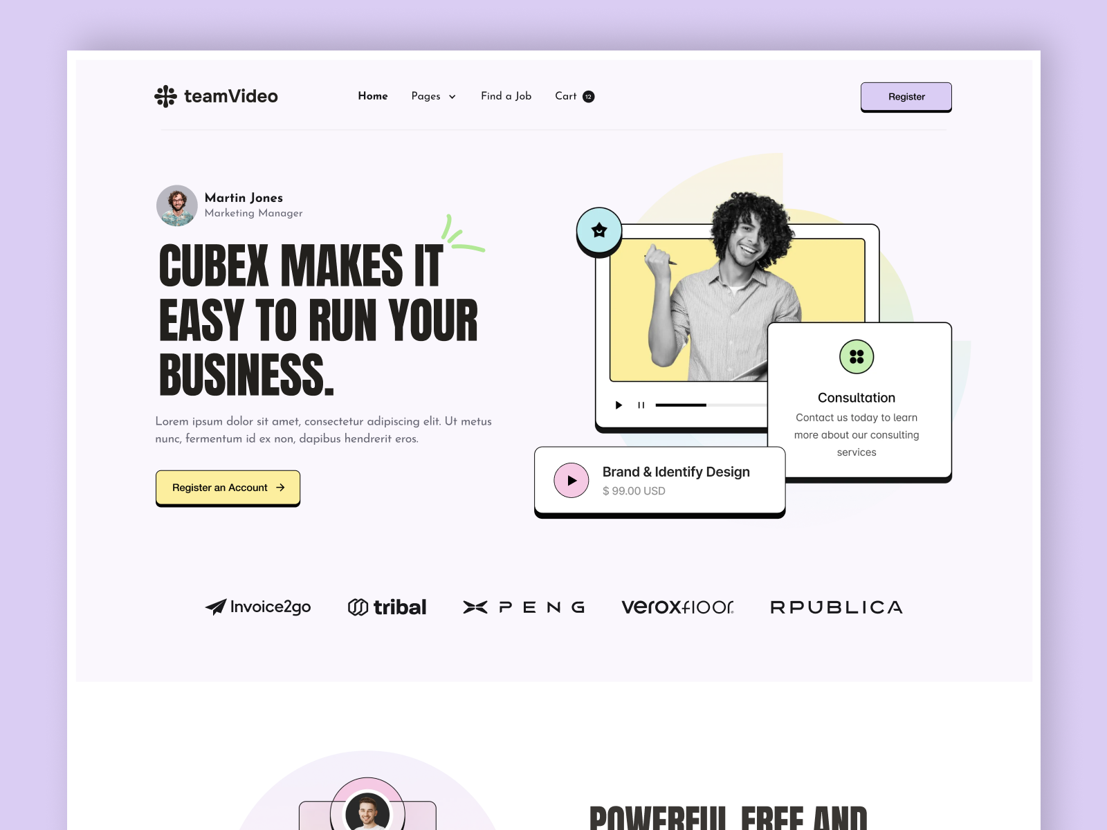 Business Growth & Membership Landing Page Design