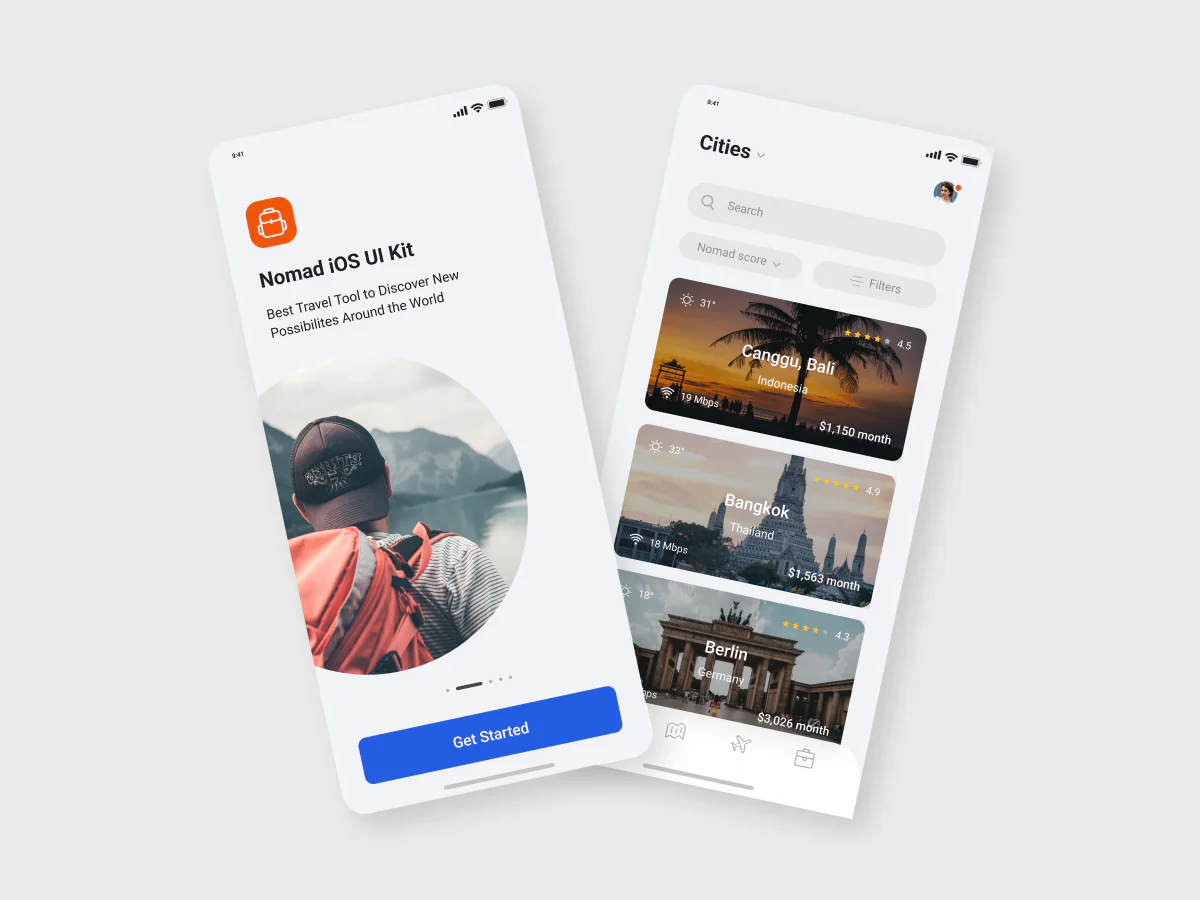 Travel agency app