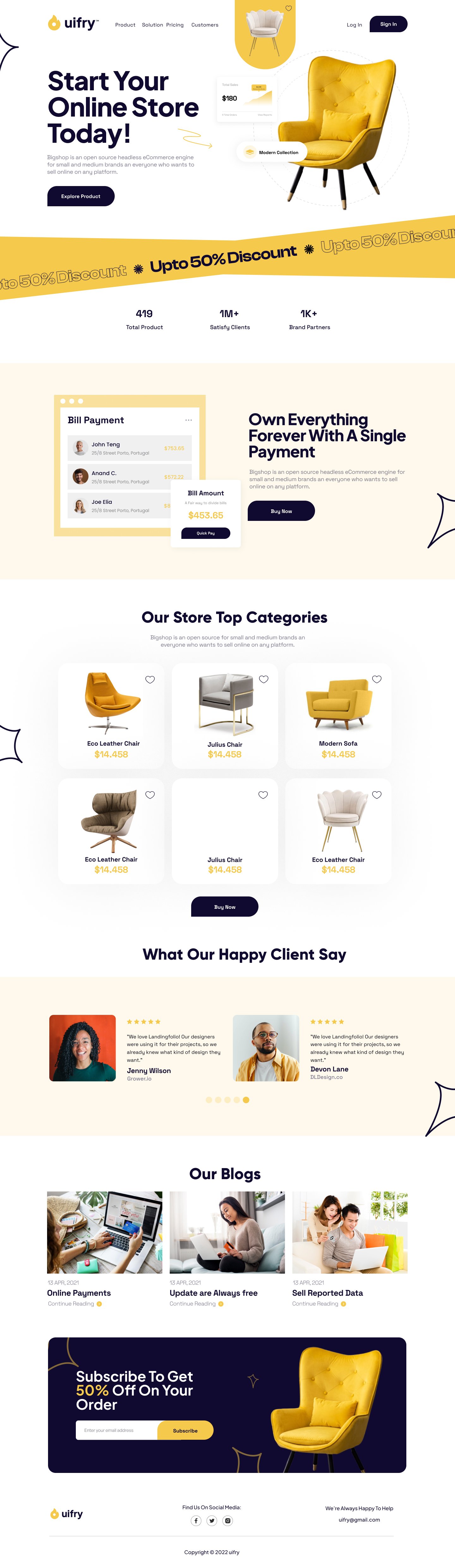 Furniutre website