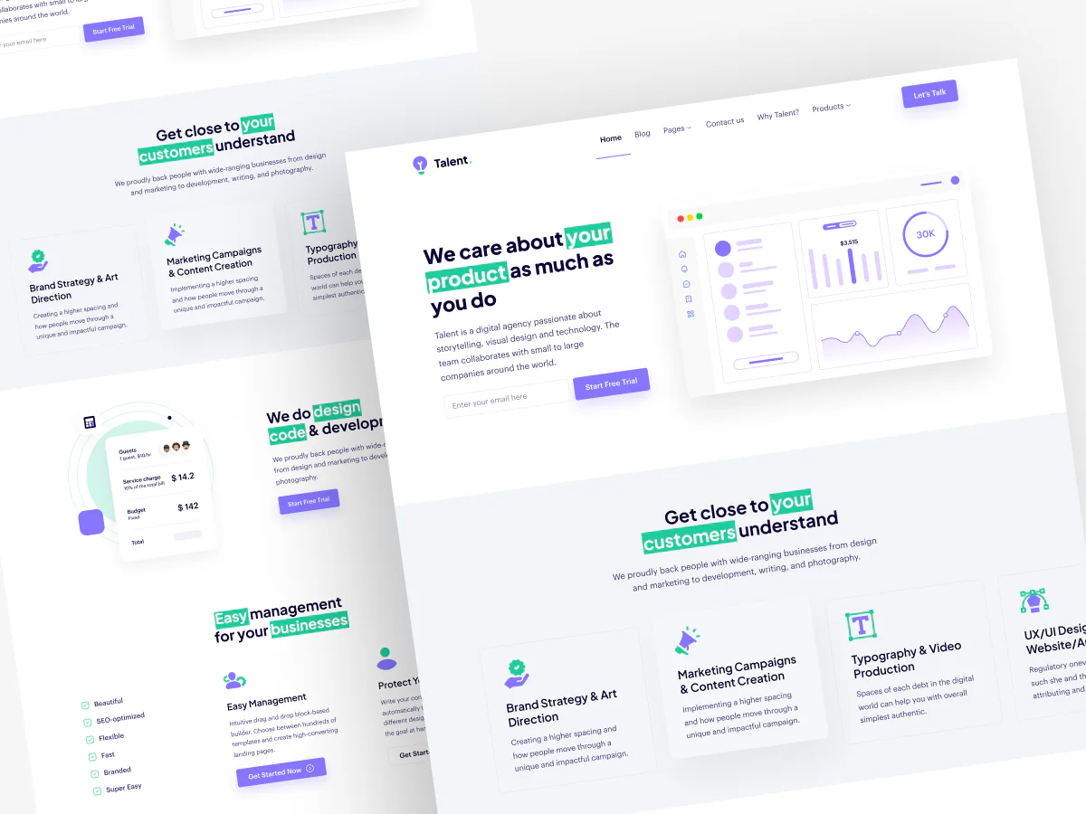 Product Marketing website