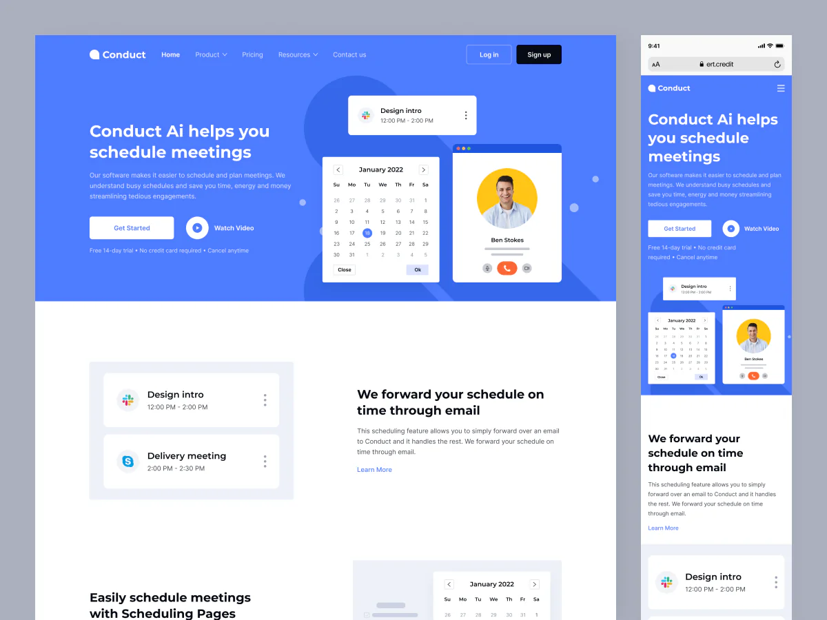 Ai Meeting schedule web