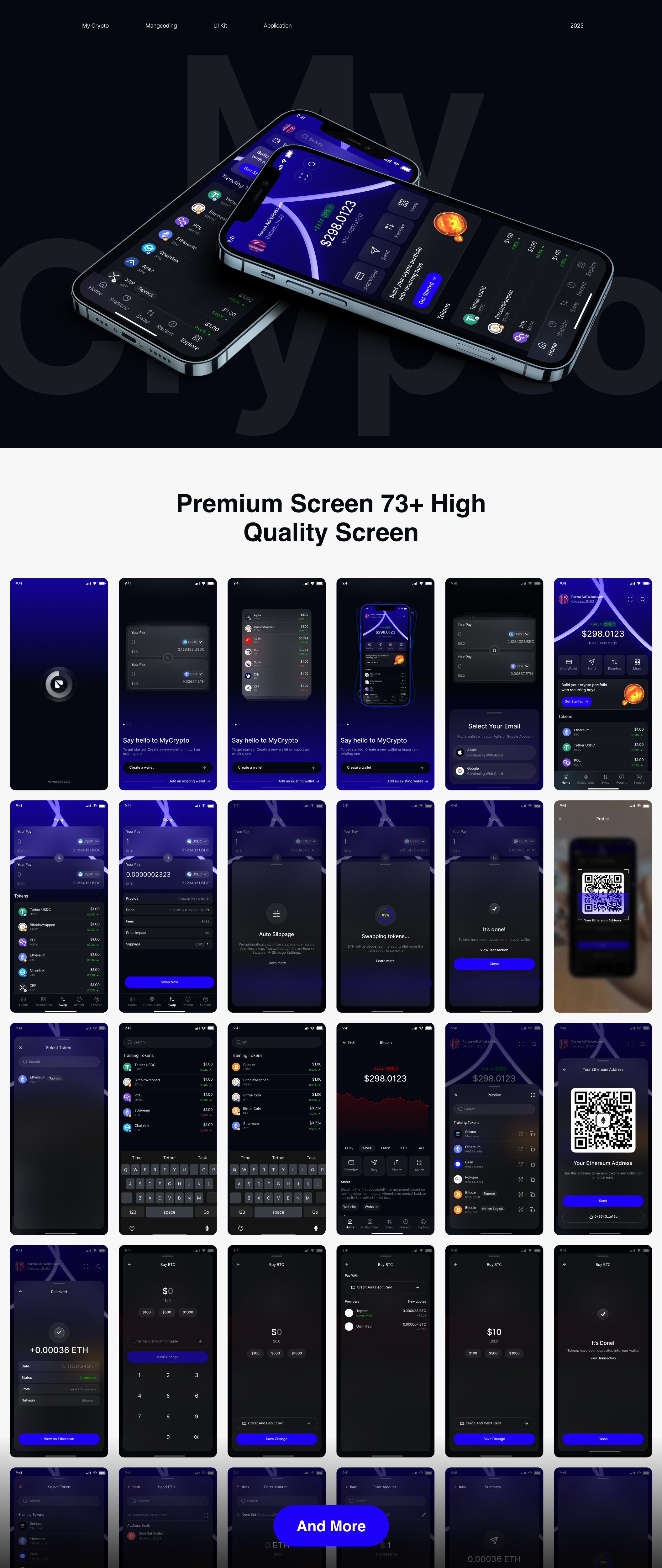 Crypto Mobile App Design