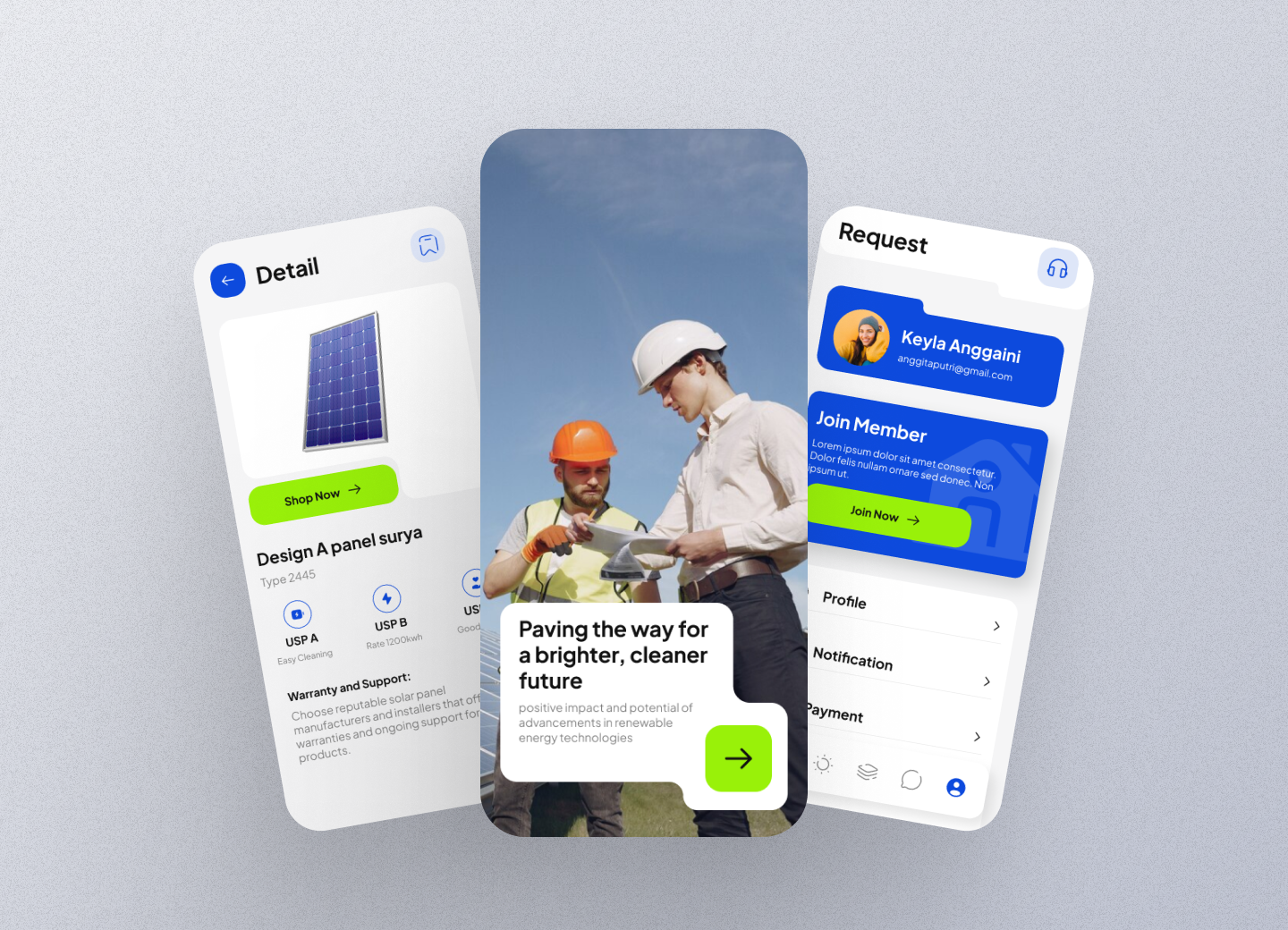 Solar Management App Design