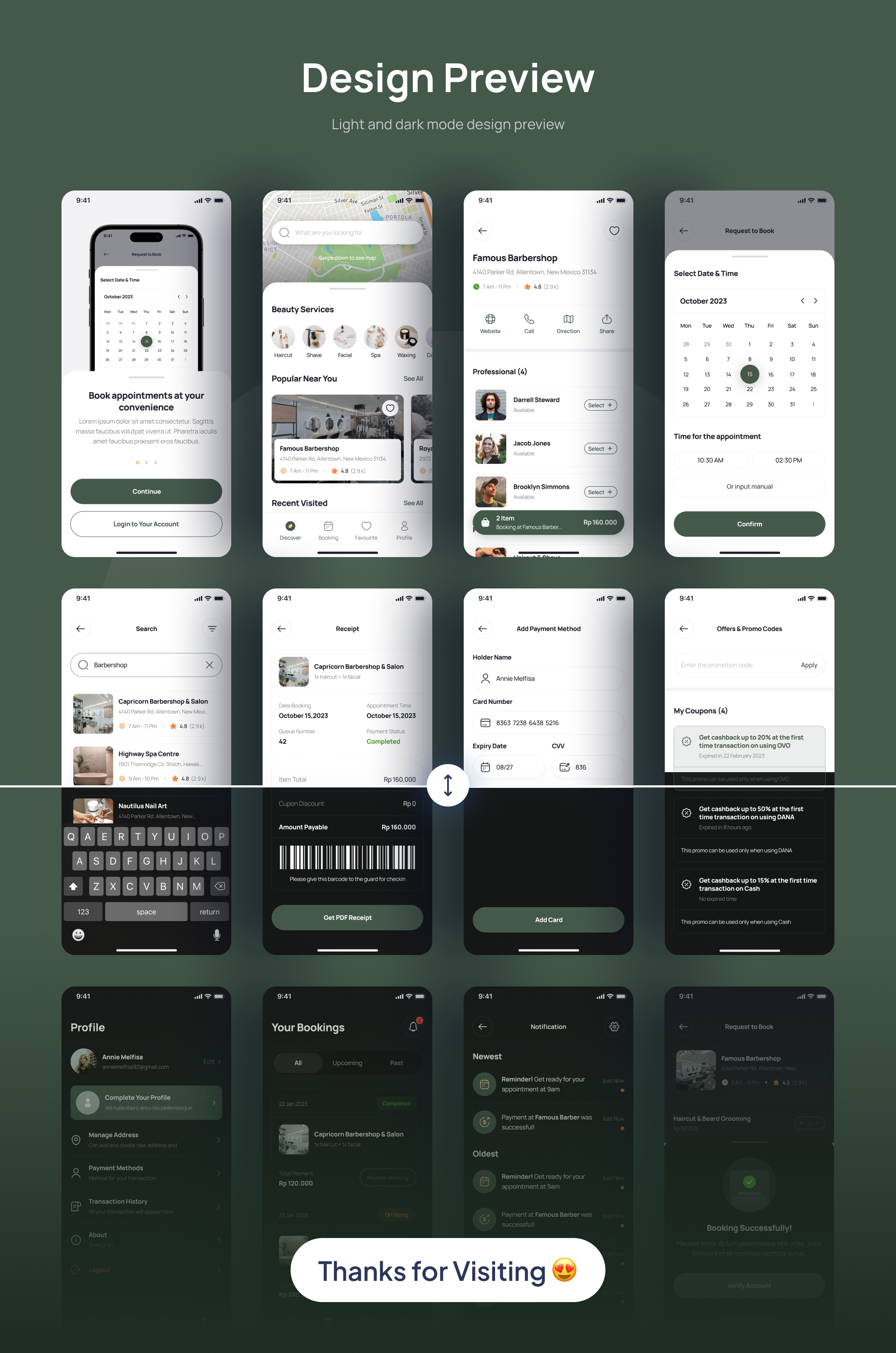Beauty Service Appointment App