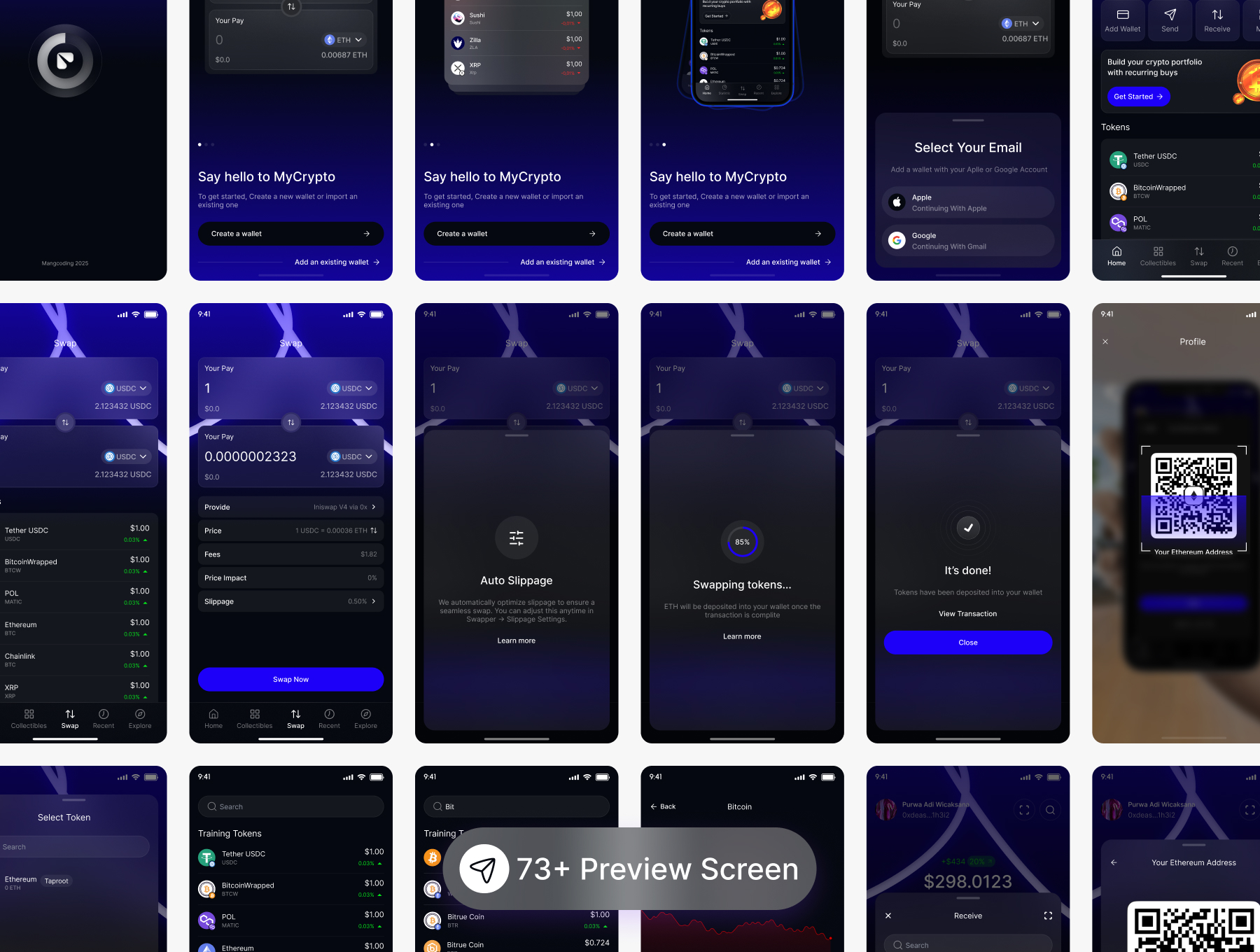Crypto Mobile App Design