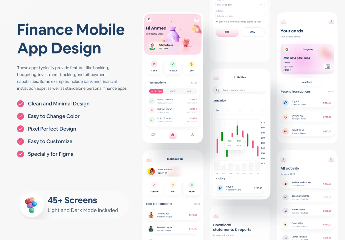 Finance Mobile App Design