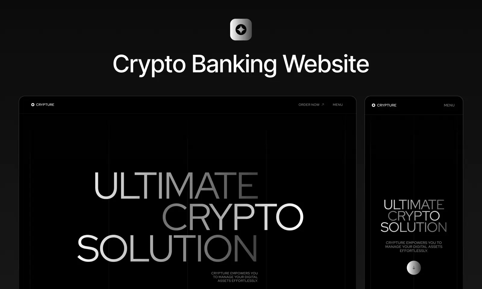 Crypto Banking Website Design