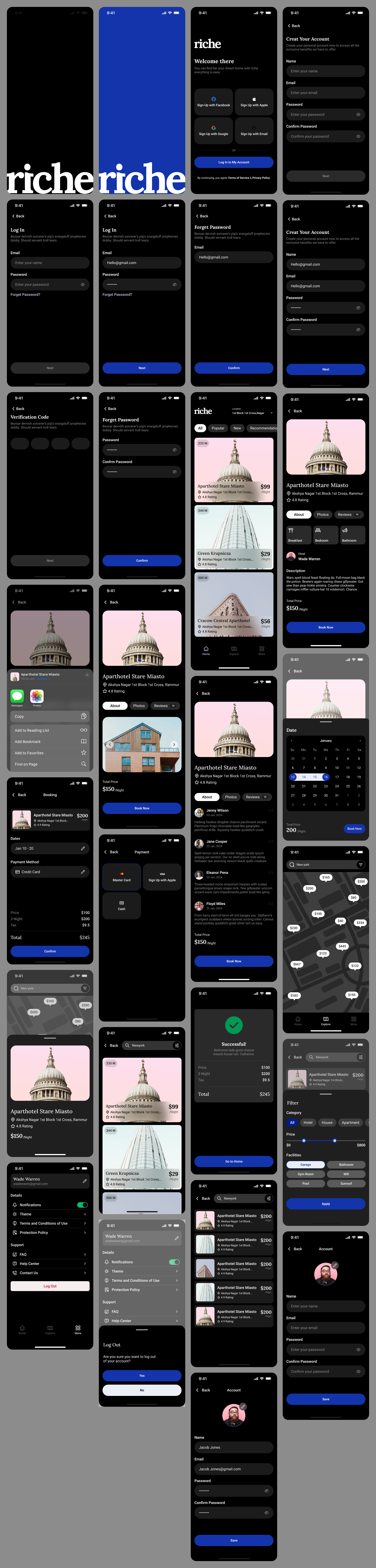 Real Estate Mobile App UI