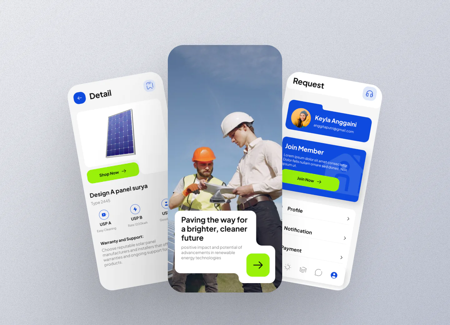 Solar Management App Design