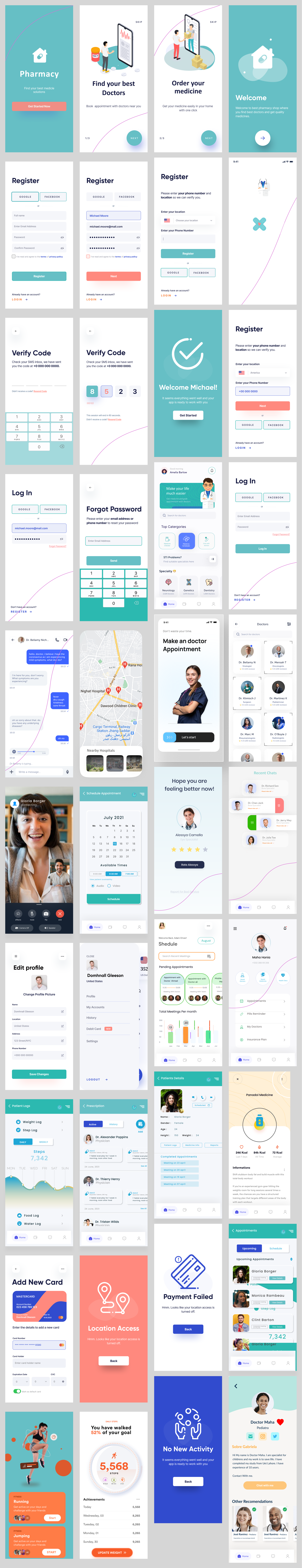 Pharmacy app design uikit