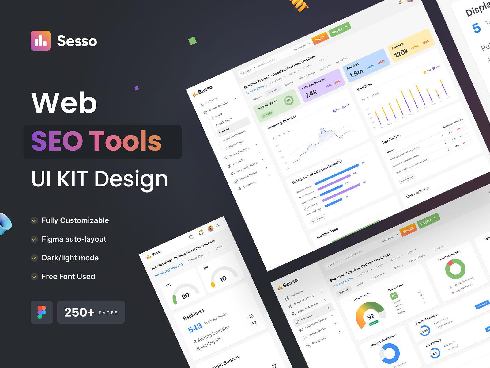 Web SEO  Dashboard Design