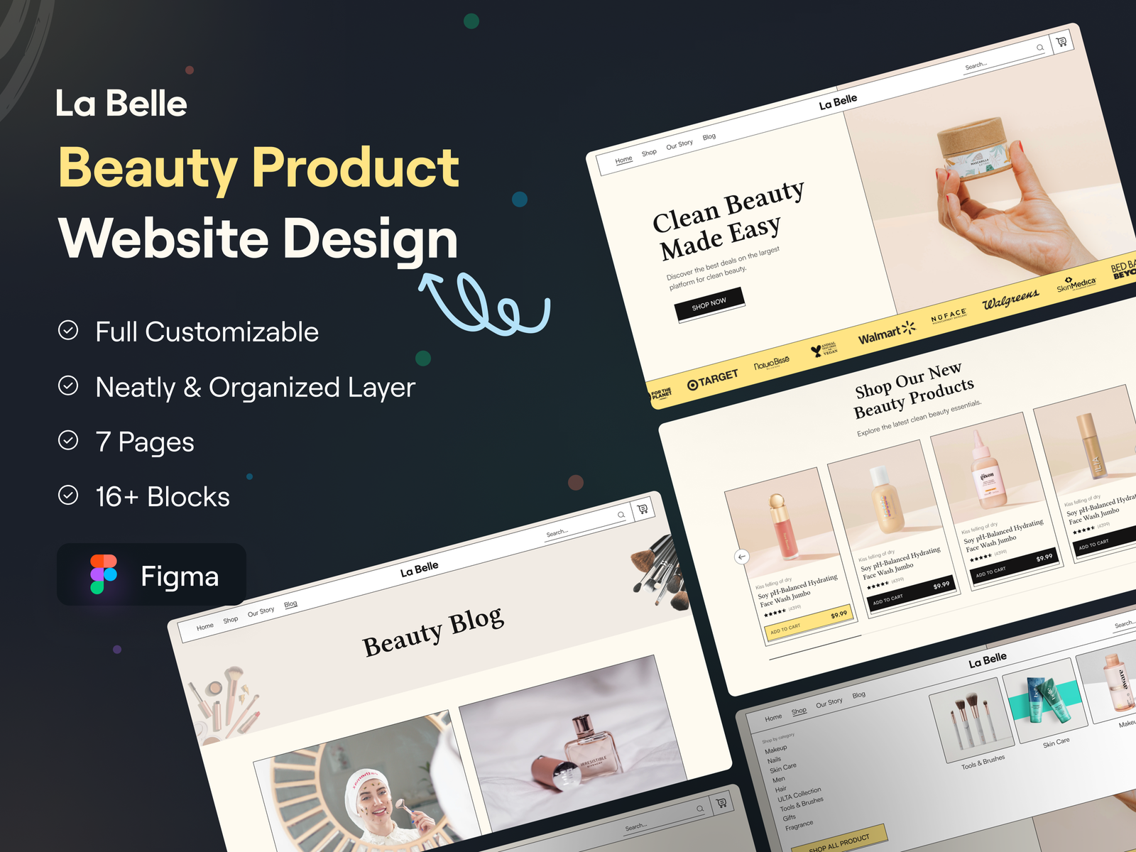 Beauty Products Website Design