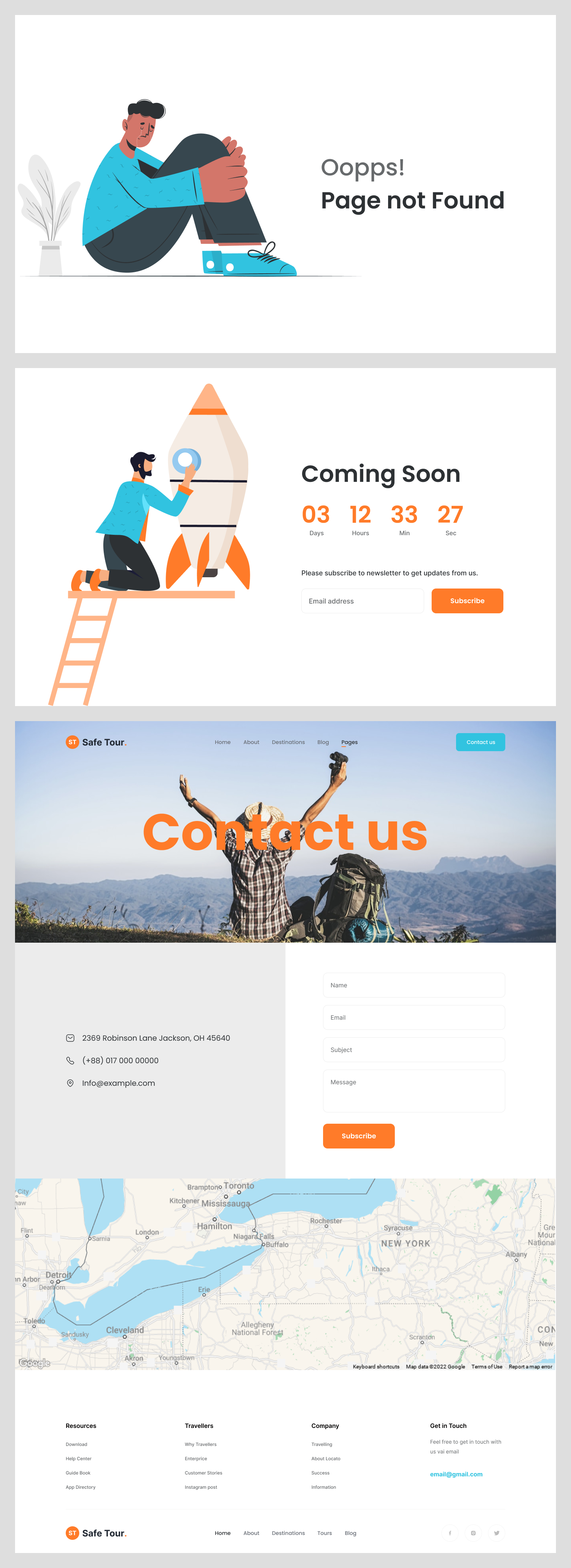 Tourist Website Design