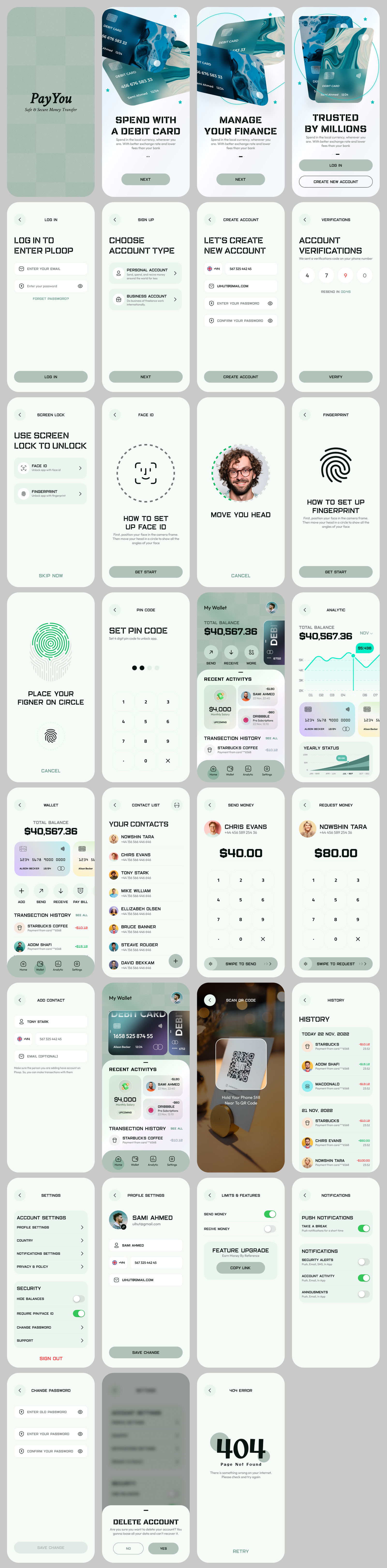Digital Wallet App Design
