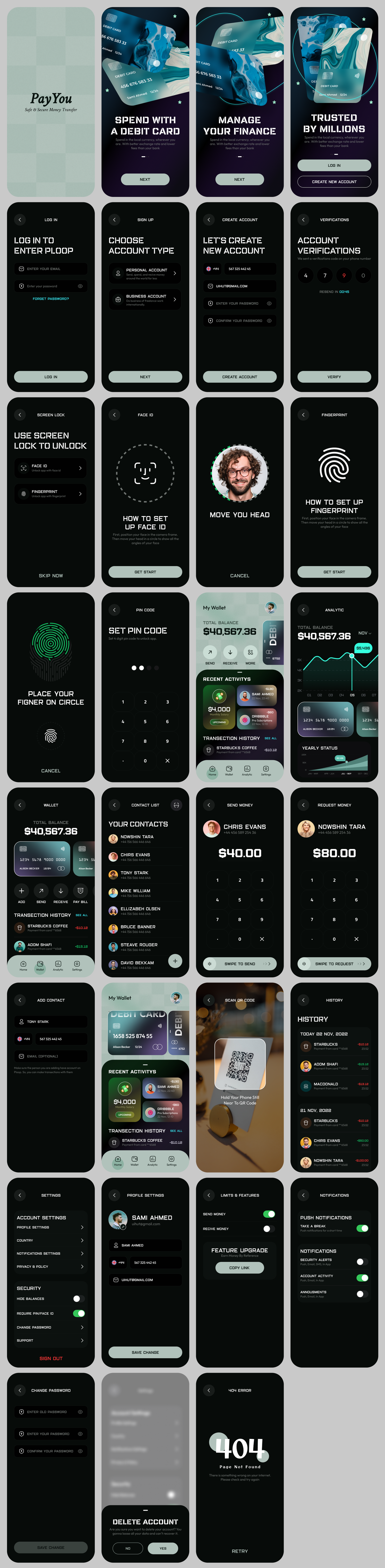 Digital Wallet App Design