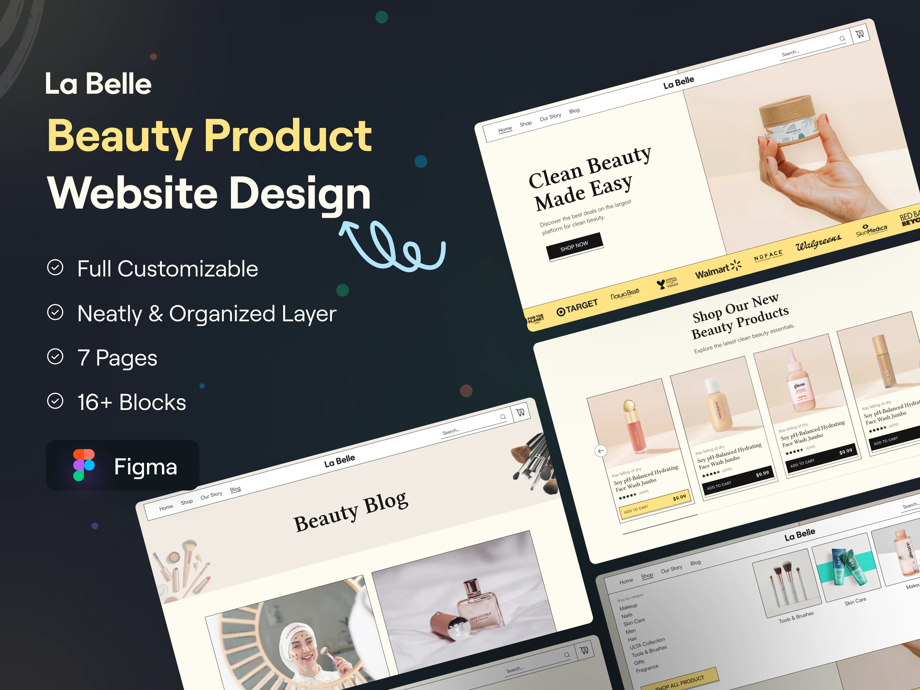 Beauty Products Website Design