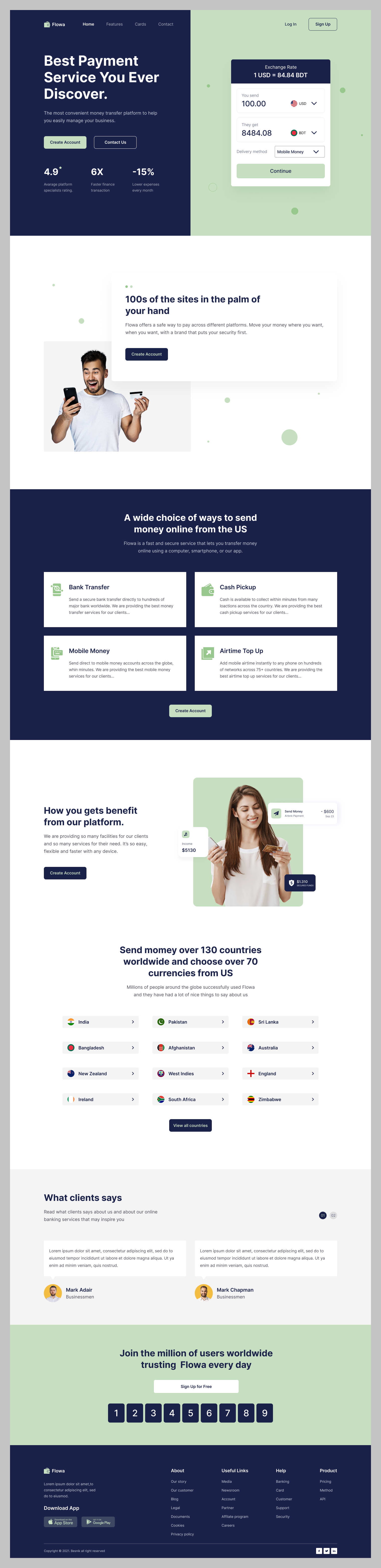 Payment Service Platform Website