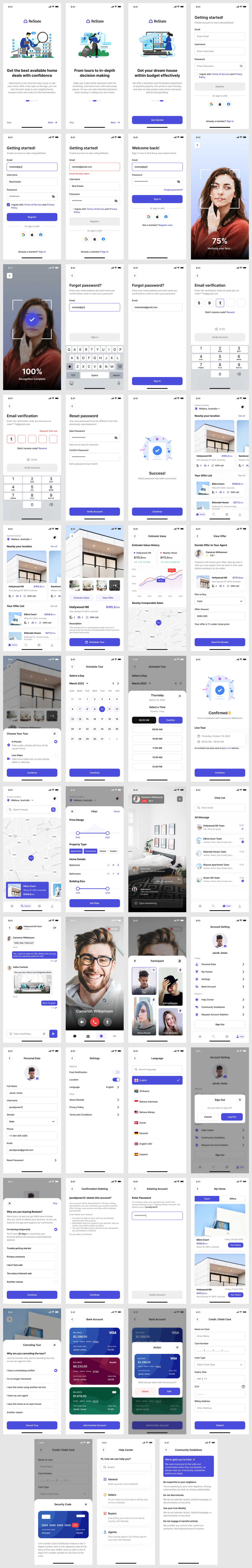 Real Estate Mobile App Design