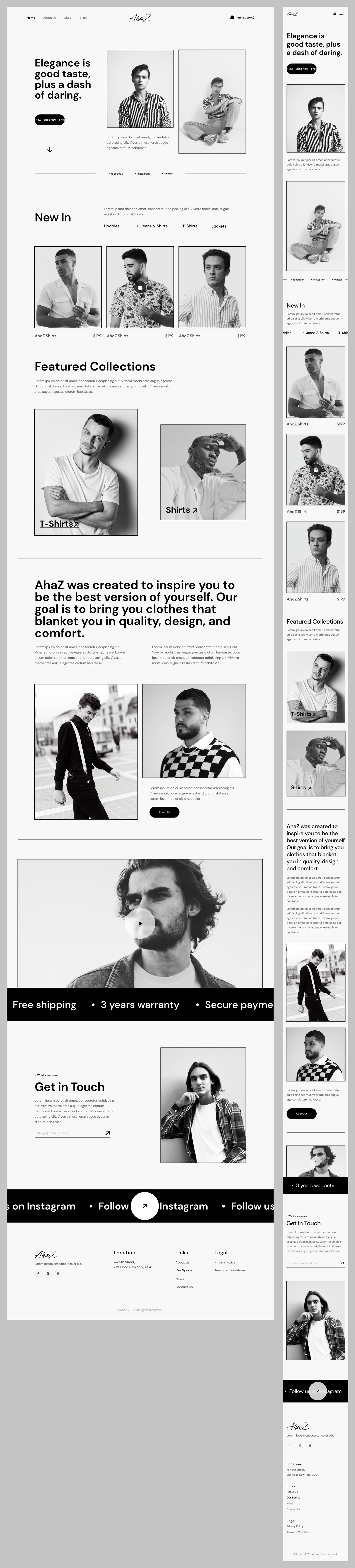 Fashion Ecommerce Landing Page Design