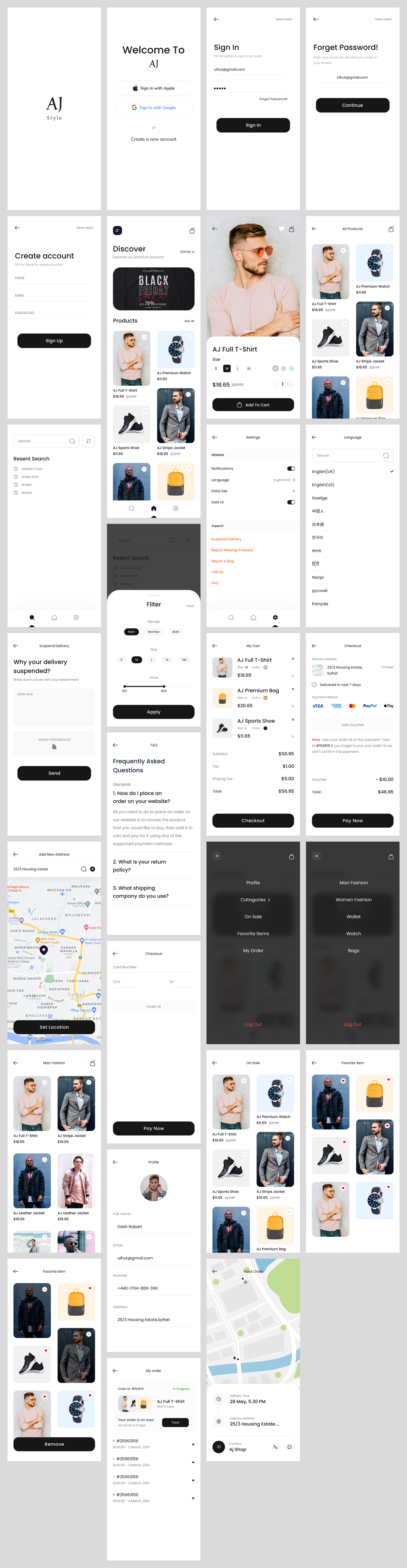 ecommerce shopping App Design
