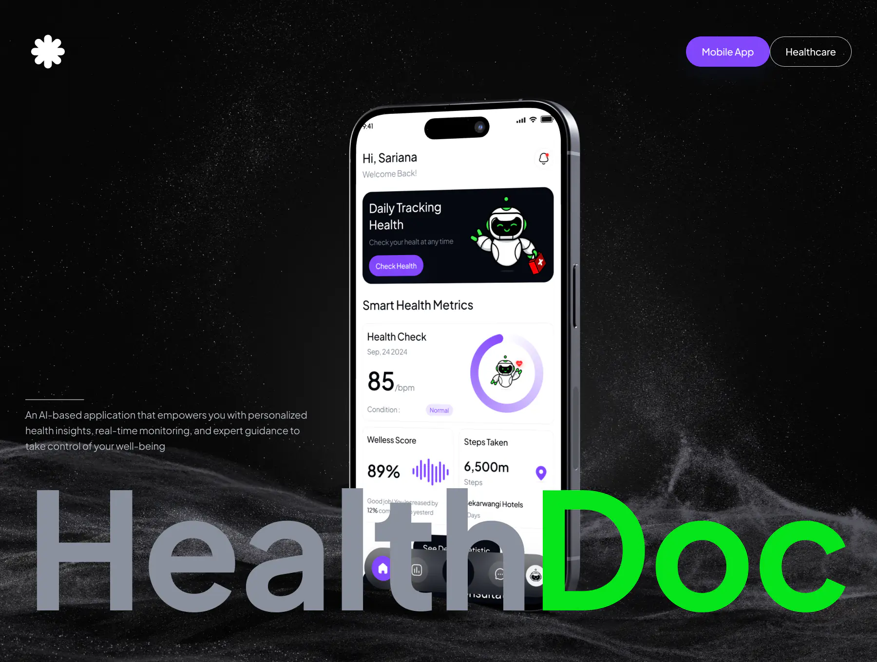 HealthDoc Tracking app