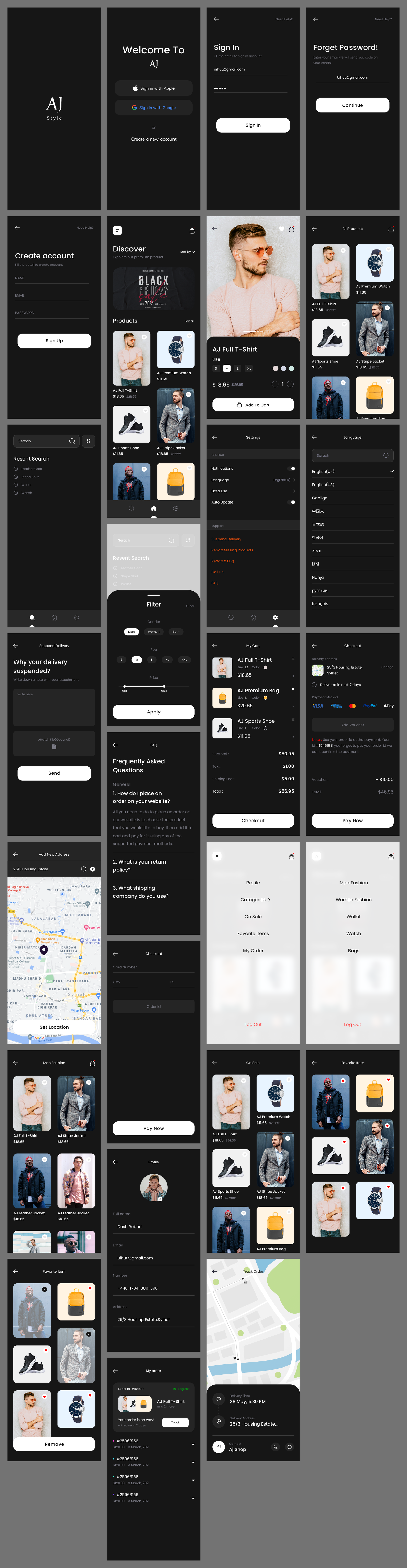 ecommerce shopping App Design