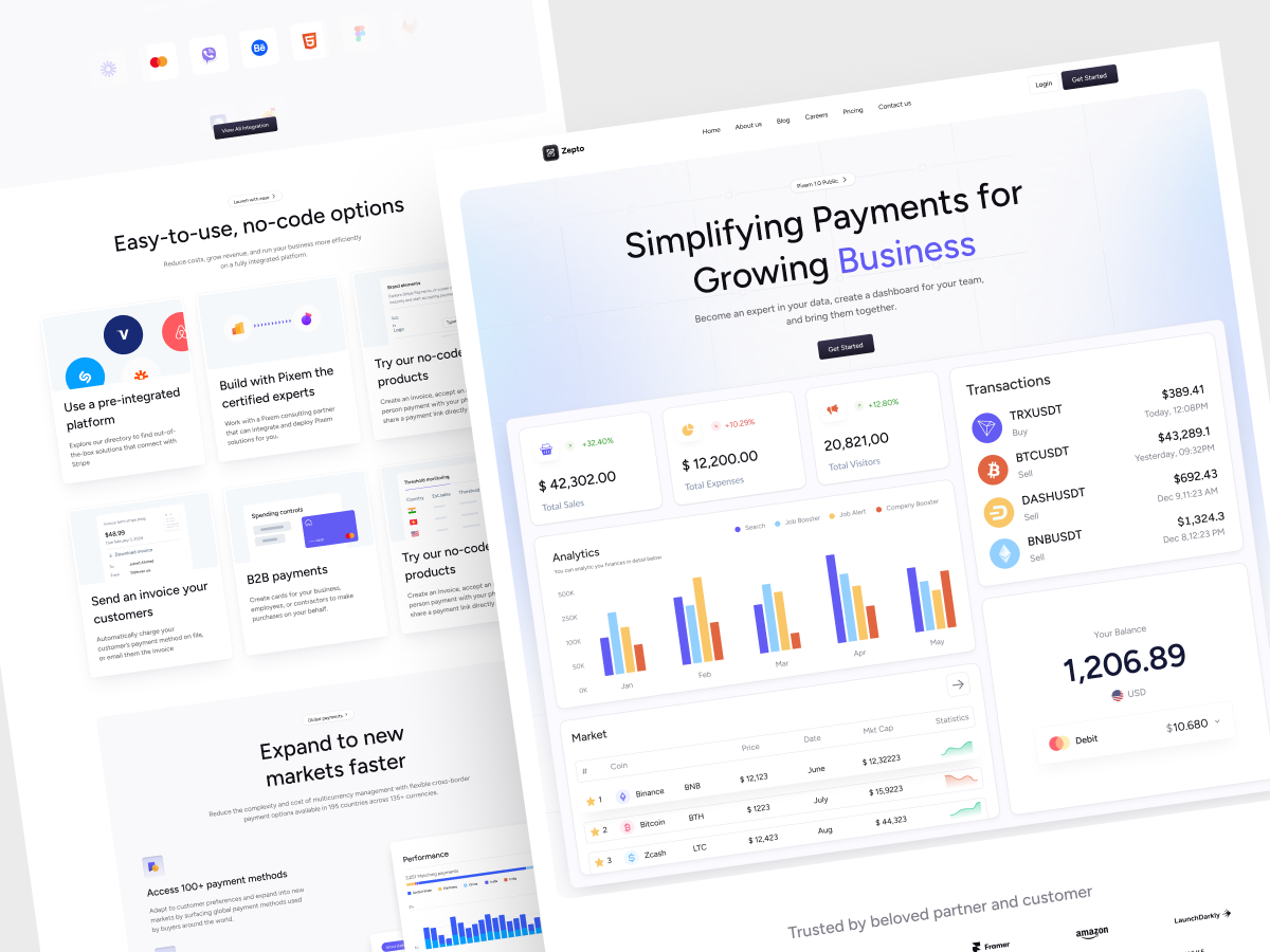 FinTech SaaS Website Design