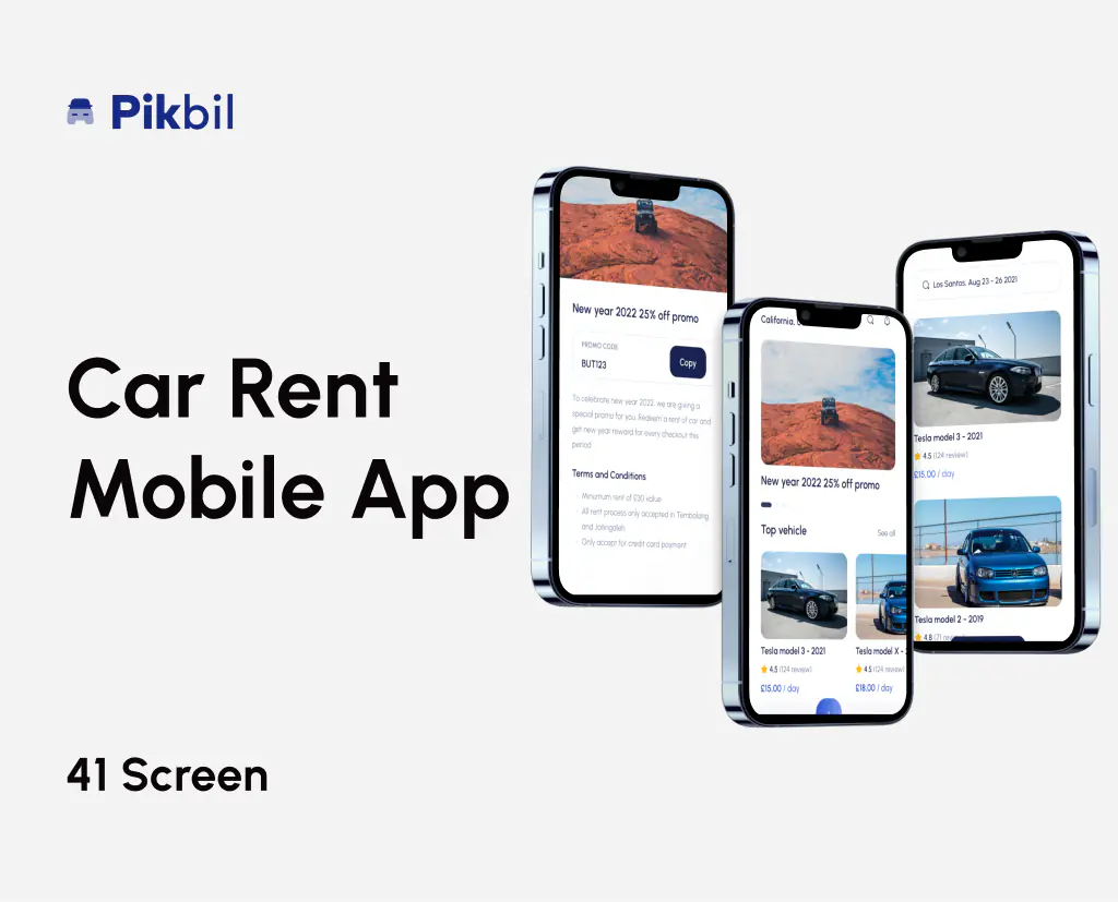 car Rental App Design