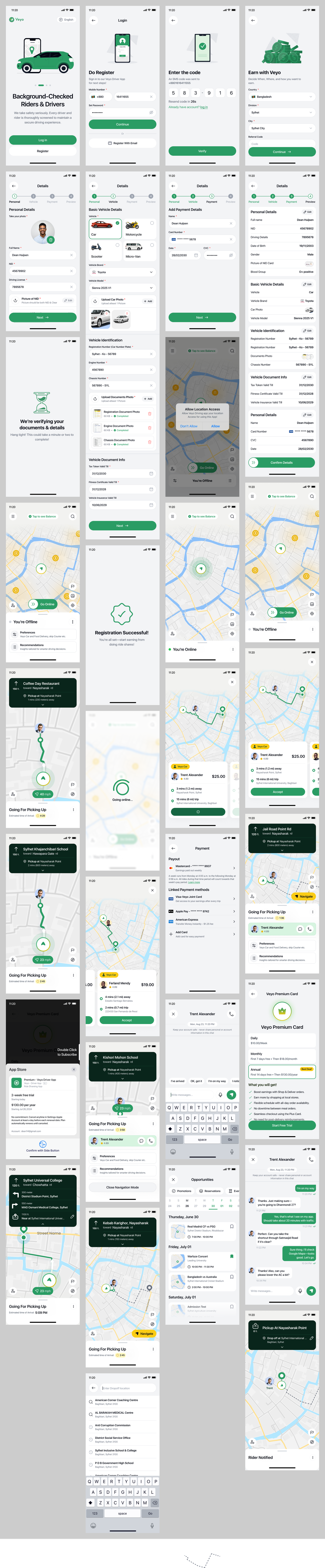 Car Rental App Design