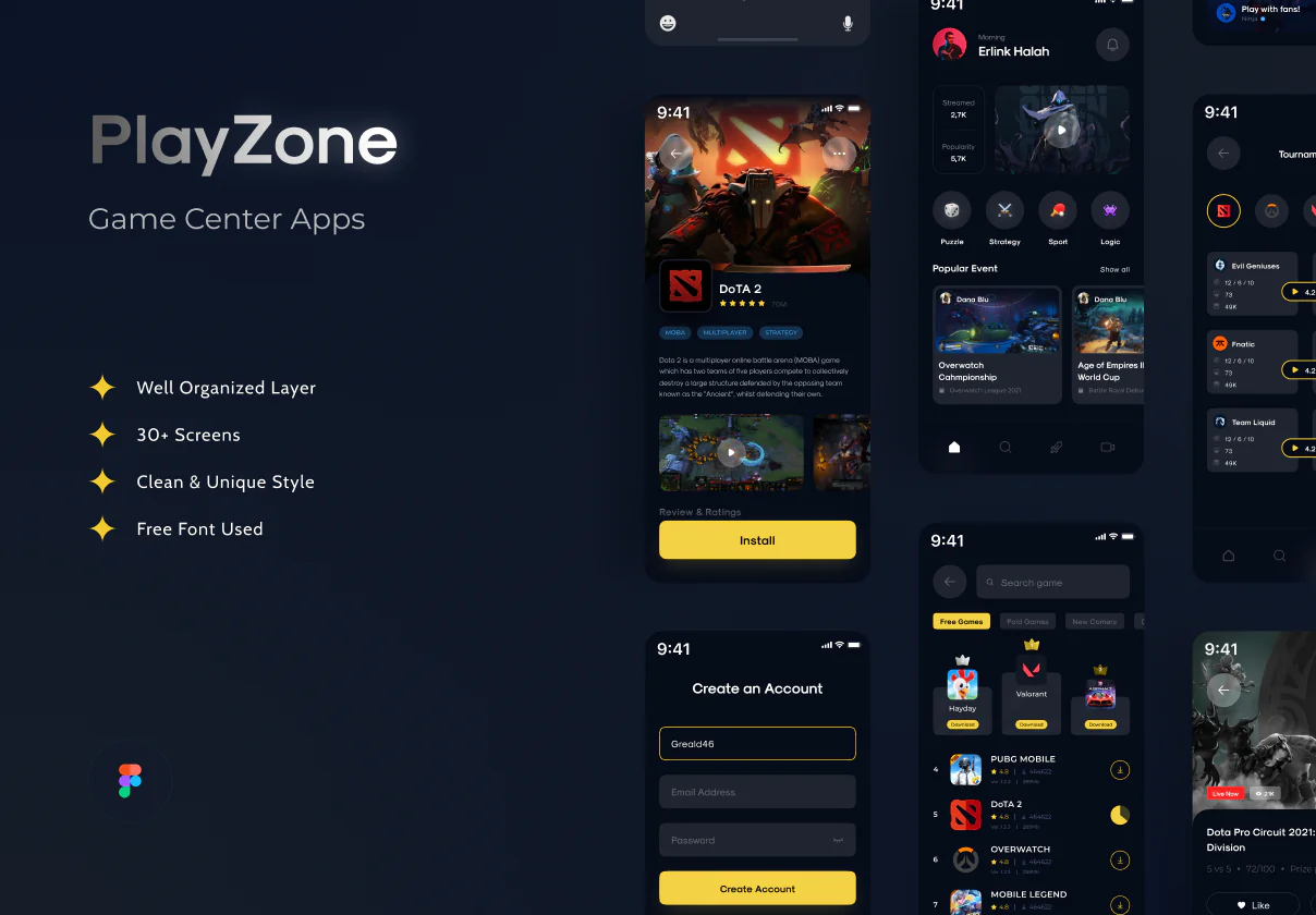 Gaming App Design