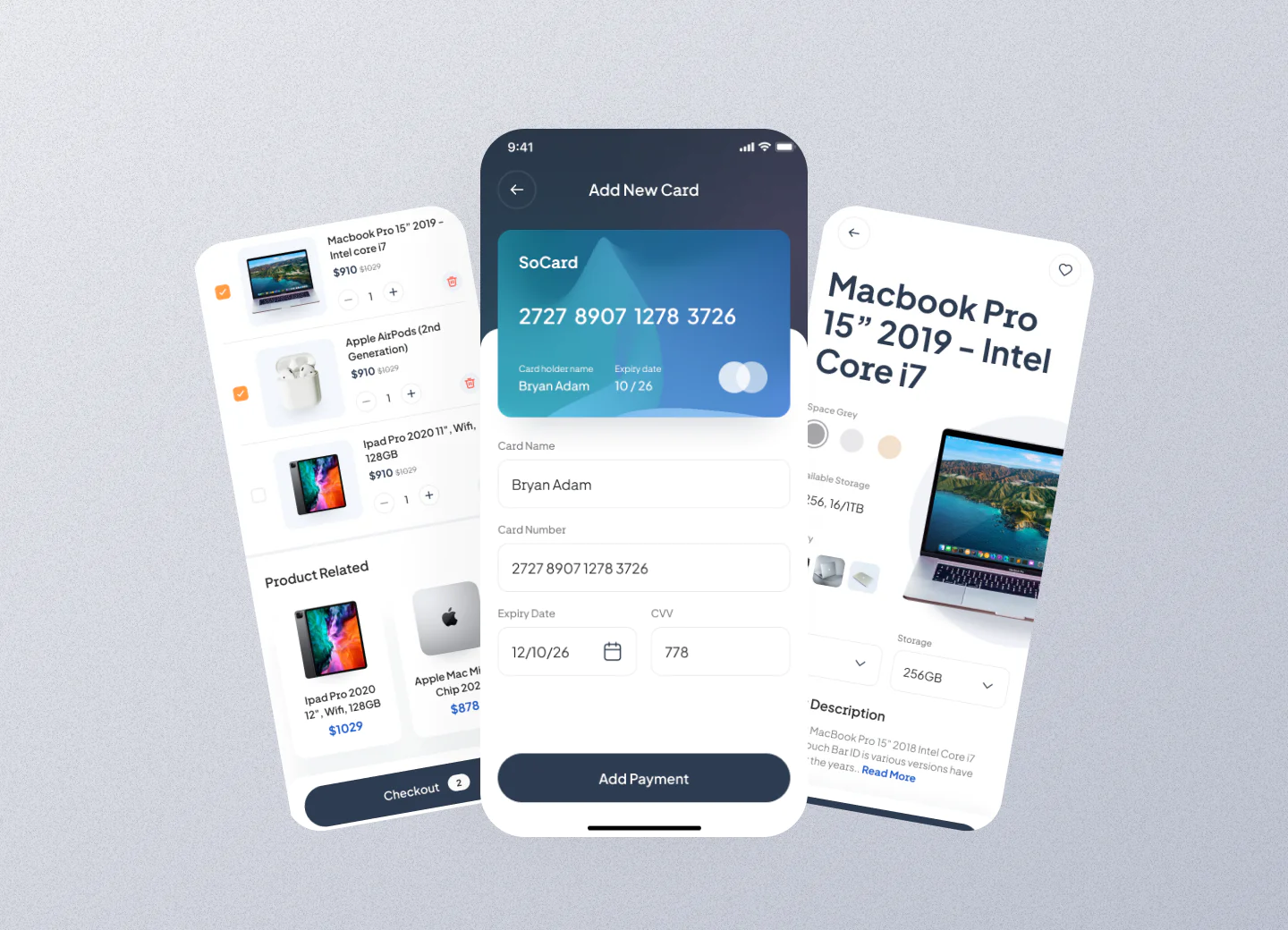 Ecommerce Mobile App Design