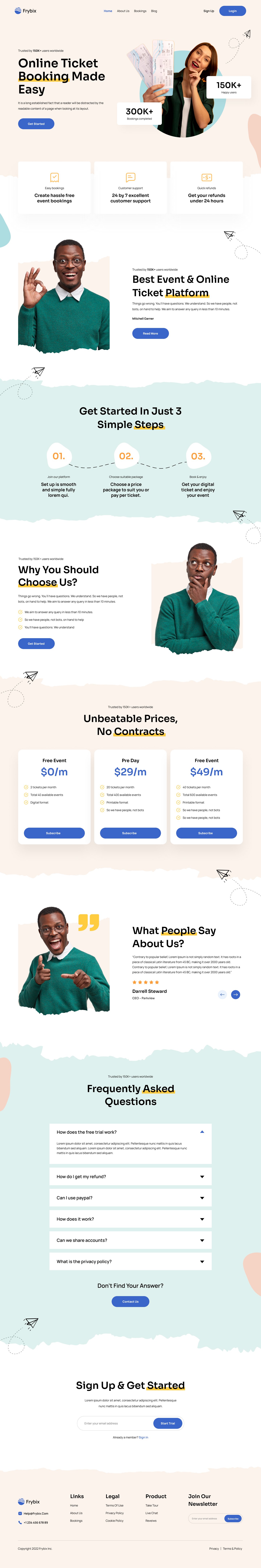 Effortless Online Ticket Booking with Frybix