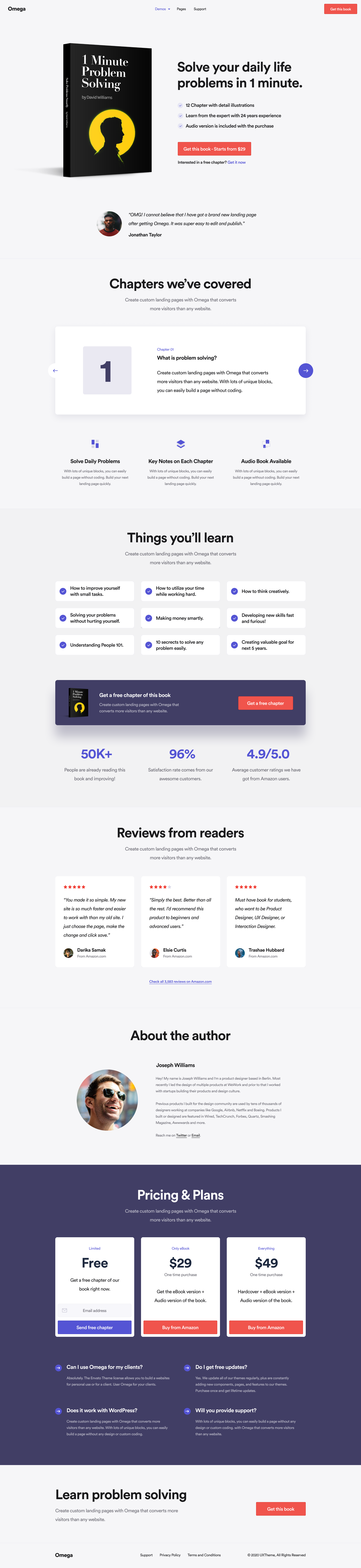 Omega Landing Page UI Kit: Elevate SaaS, Startup & Agency Designs