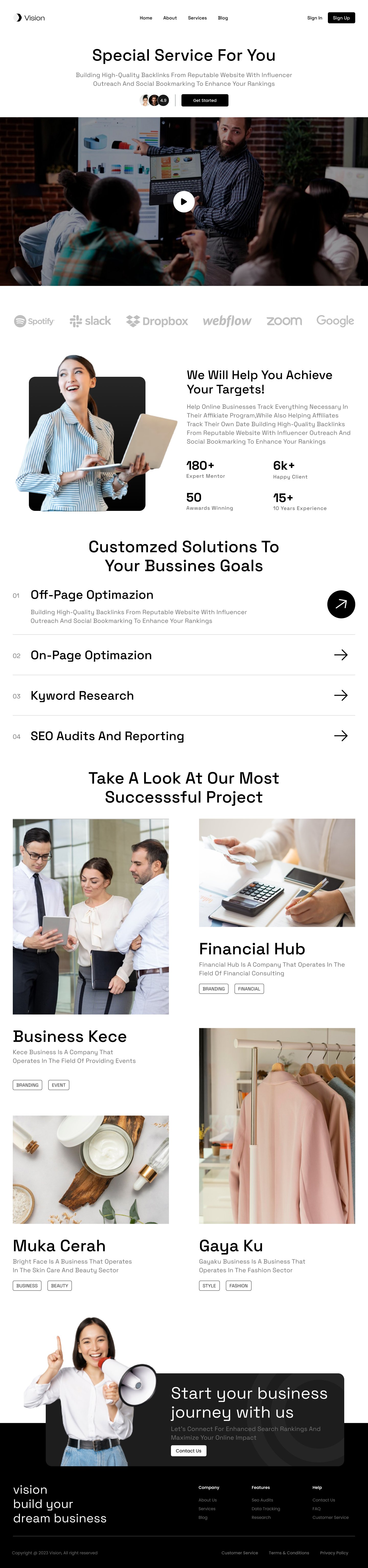 Digital Marketing Landing page design