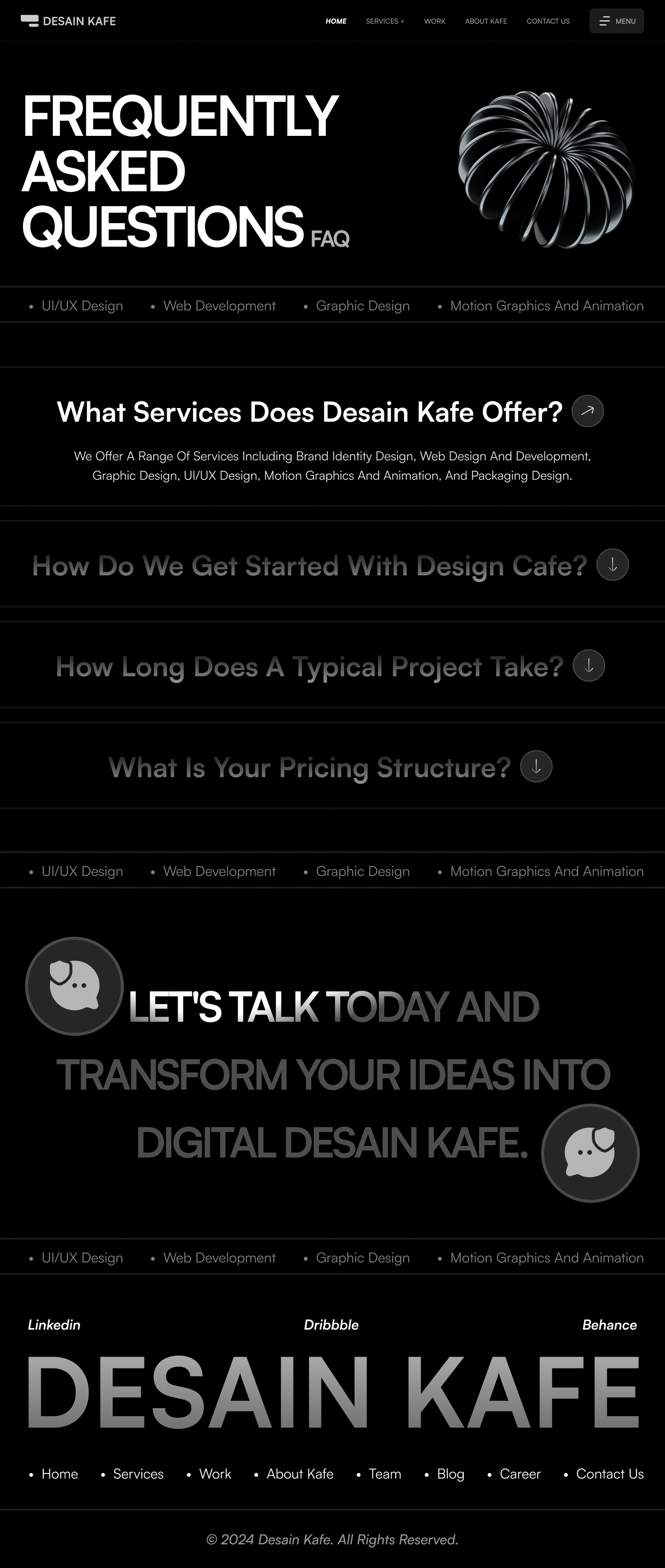 Agency website Design