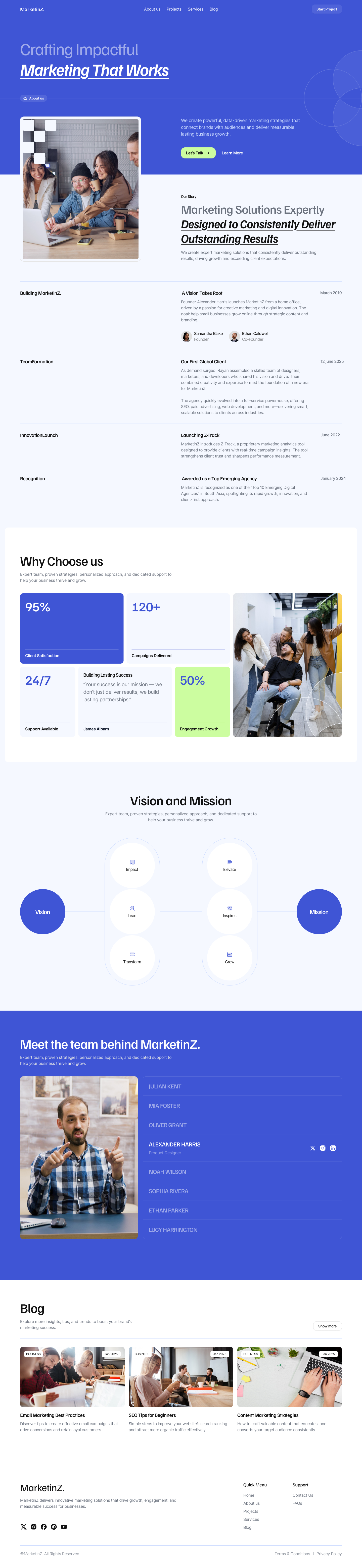 Marketing Landing page design