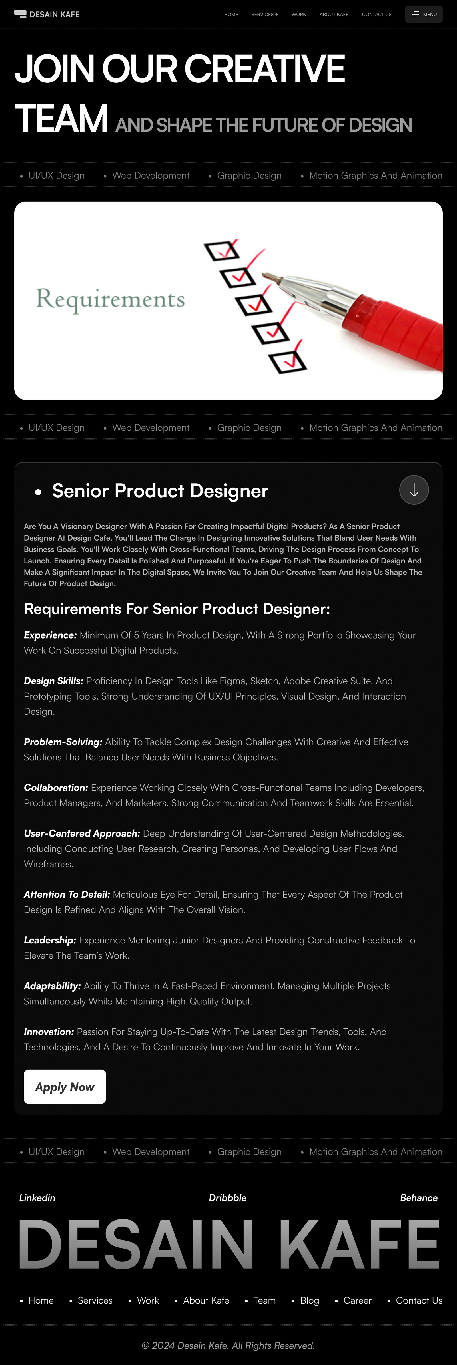 Agency website Design