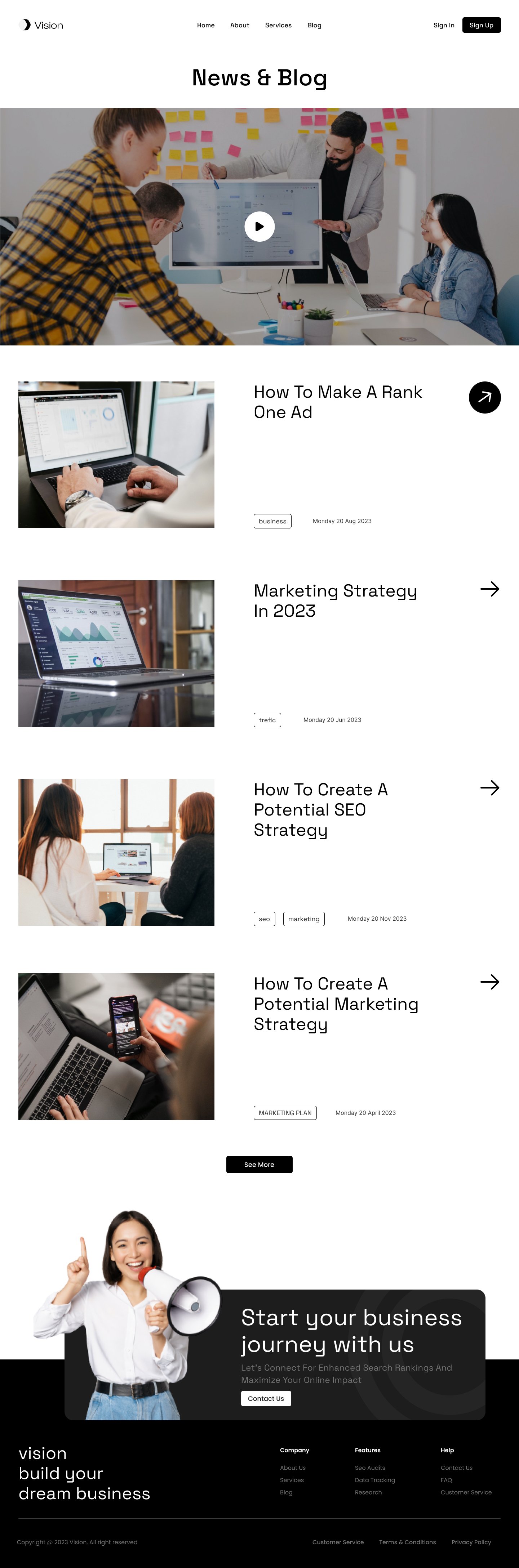Digital Marketing Landing page design