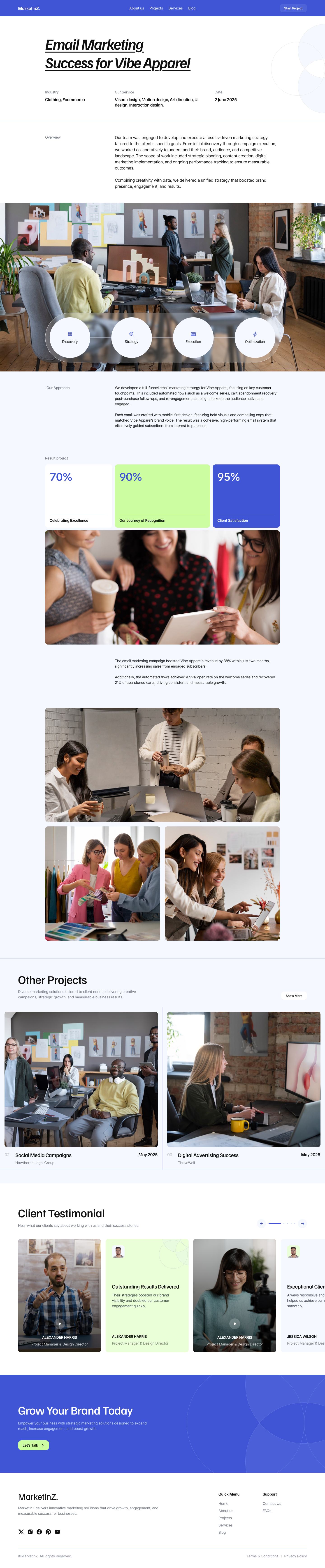 Marketing Landing page design