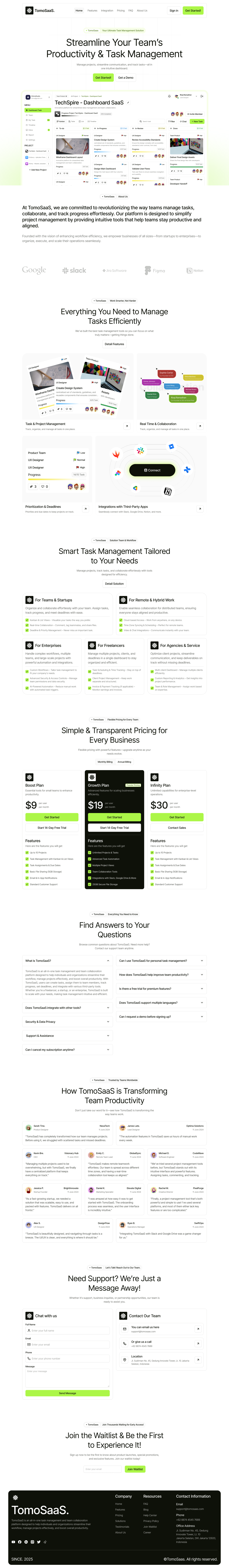 Tomo - Website SaaS UI Kit