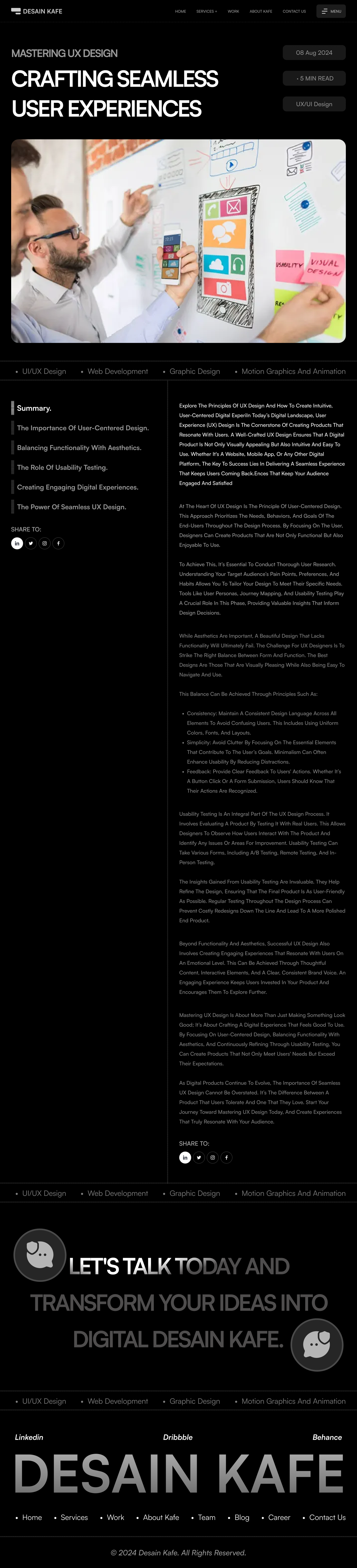 Agency website Design