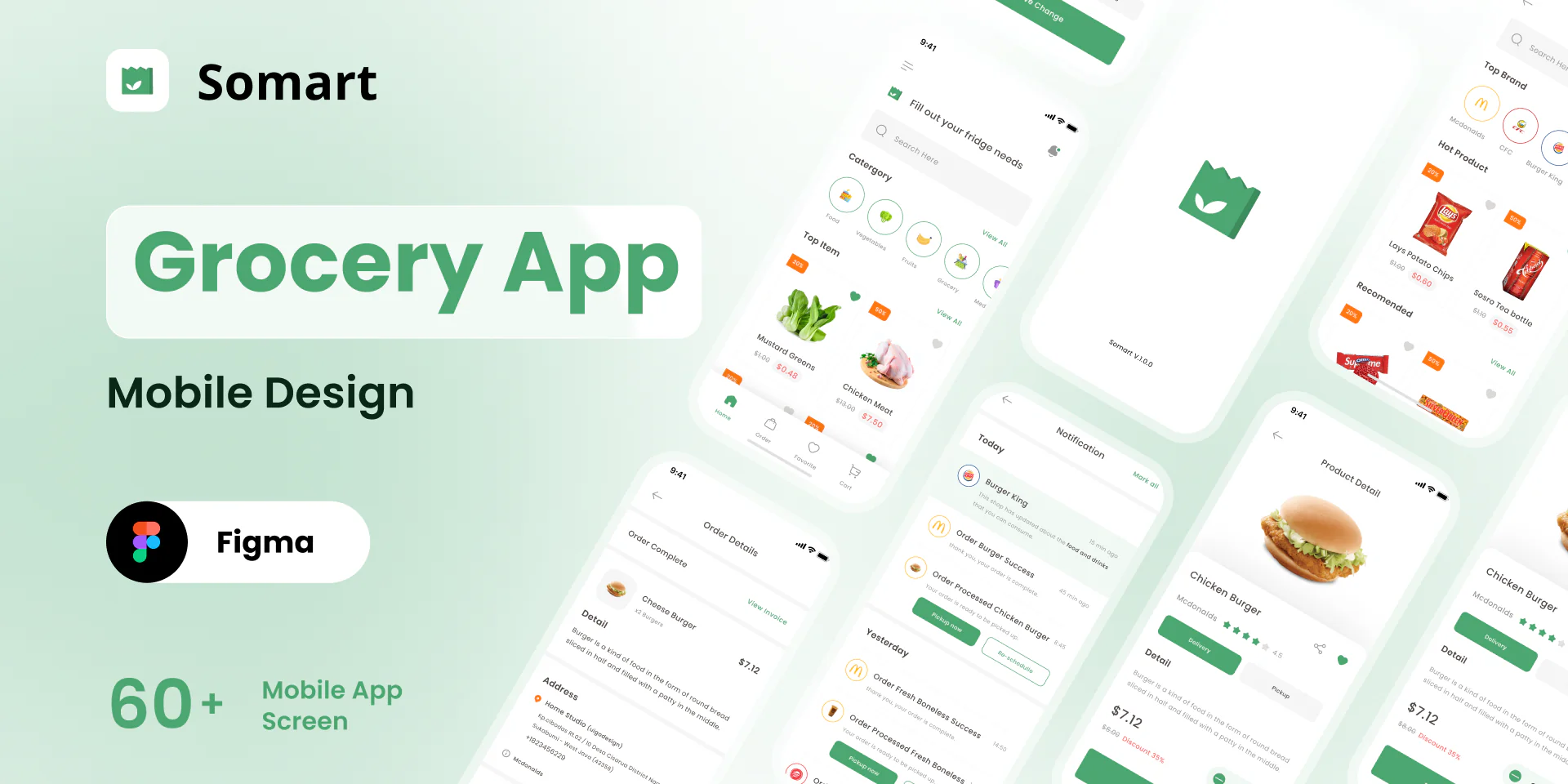 Modern Grocery App UI Design for Daily Essentials