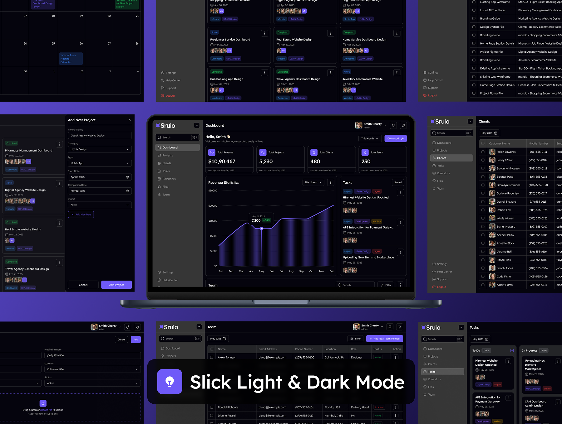 CRM Dashboard  Design