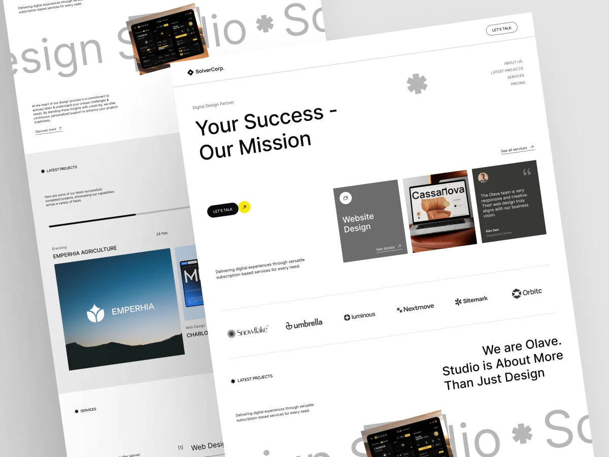 Company Portfolio Website Design