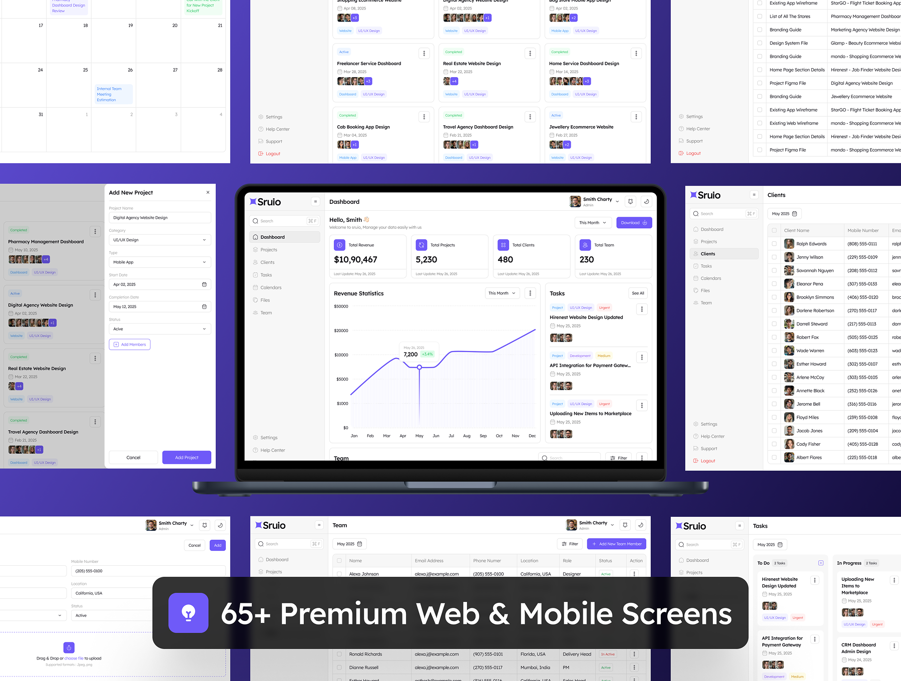 CRM Dashboard  Design